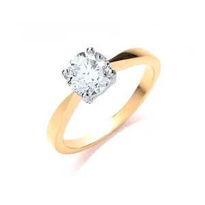 18ct Yellow Gold 1.00ct Diamond Engagement Ring